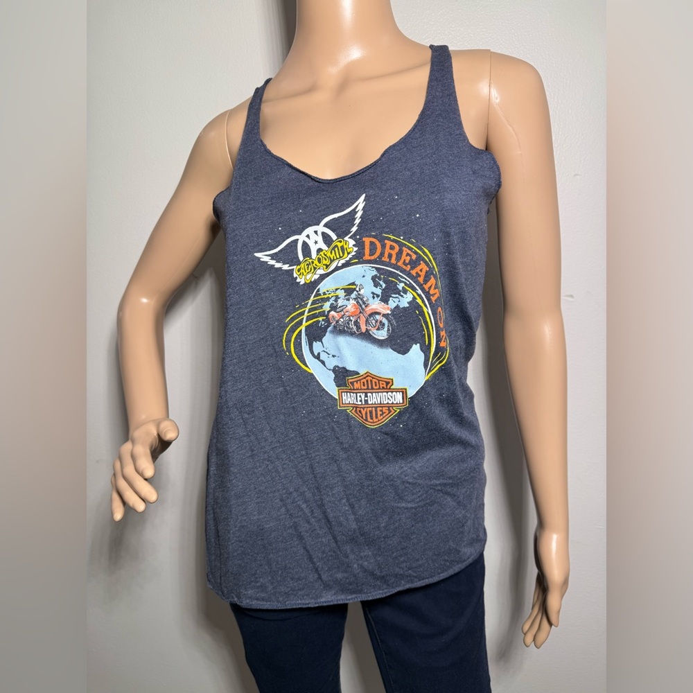 Women's Harley-Davidson‎ Aerosmith Dream On Racerback Tank Top Size M/L **READ